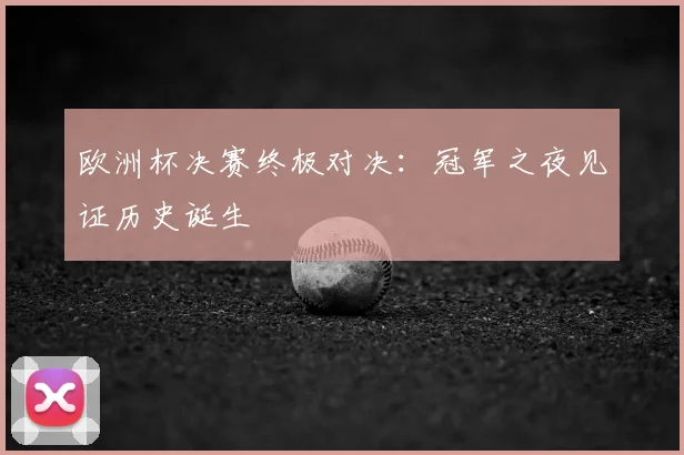 欧洲杯决赛终极对决：冠军之夜见证历史诞生